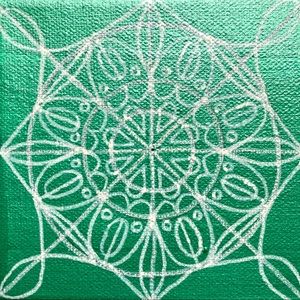 *SOLD* Original GoodVibeGoda Handmade Acrylic Mini Mandala Painting